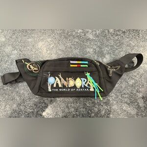 Rare Disney Black Pandora Avatar Belt Bag - Animal Kingdom